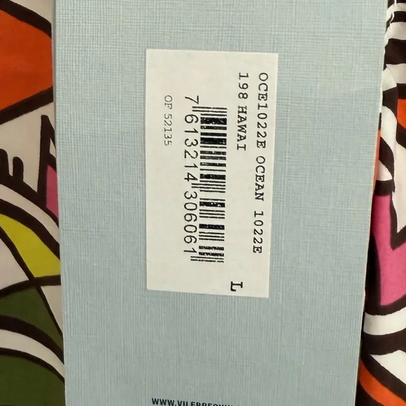 Vilebrequin Multicolor Graphic Swim Shorts Men's L. NWT. Includes pouch.